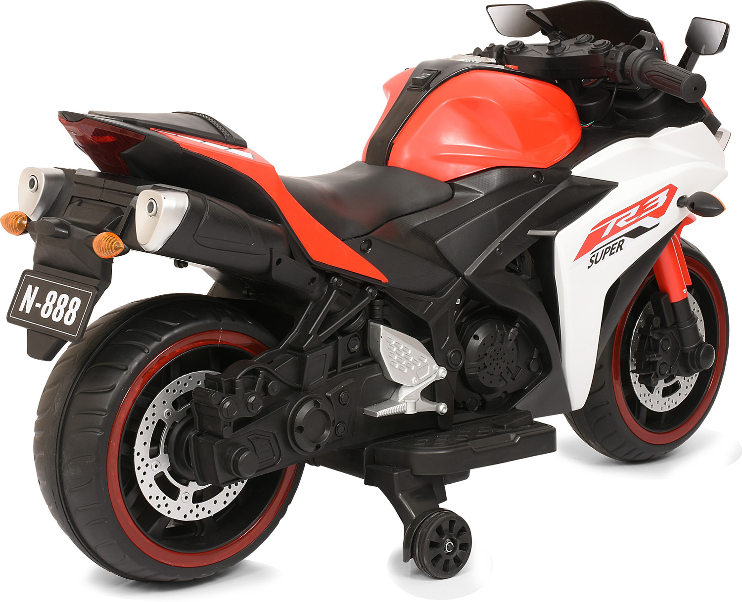 Image of Tector Big R3 Style 2.4Ghz RideOn Remote Control Bike with Hand Acceleration Bike Battery Operated Ride On