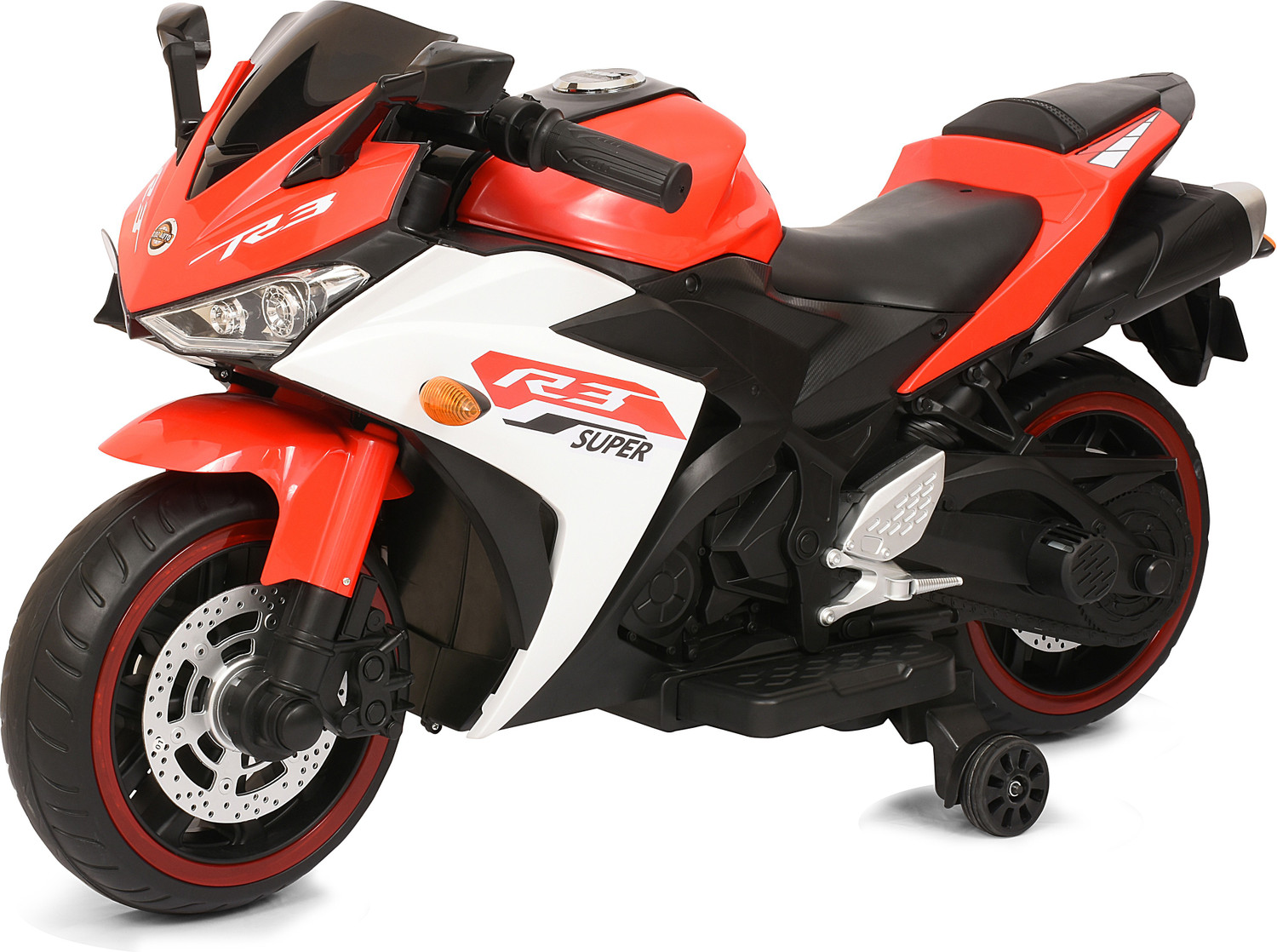 Image of Tector Big R3 Style 2.4Ghz RideOn Remote Control Bike with Hand Acceleration Bike Battery Operated Ride On