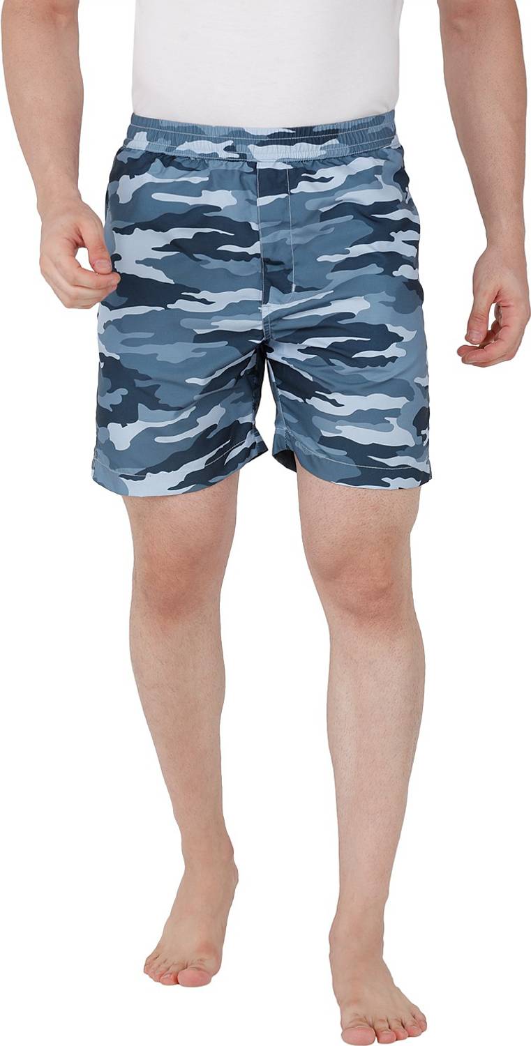 bEEVEE Printed Men Light Blue Boxer Shorts