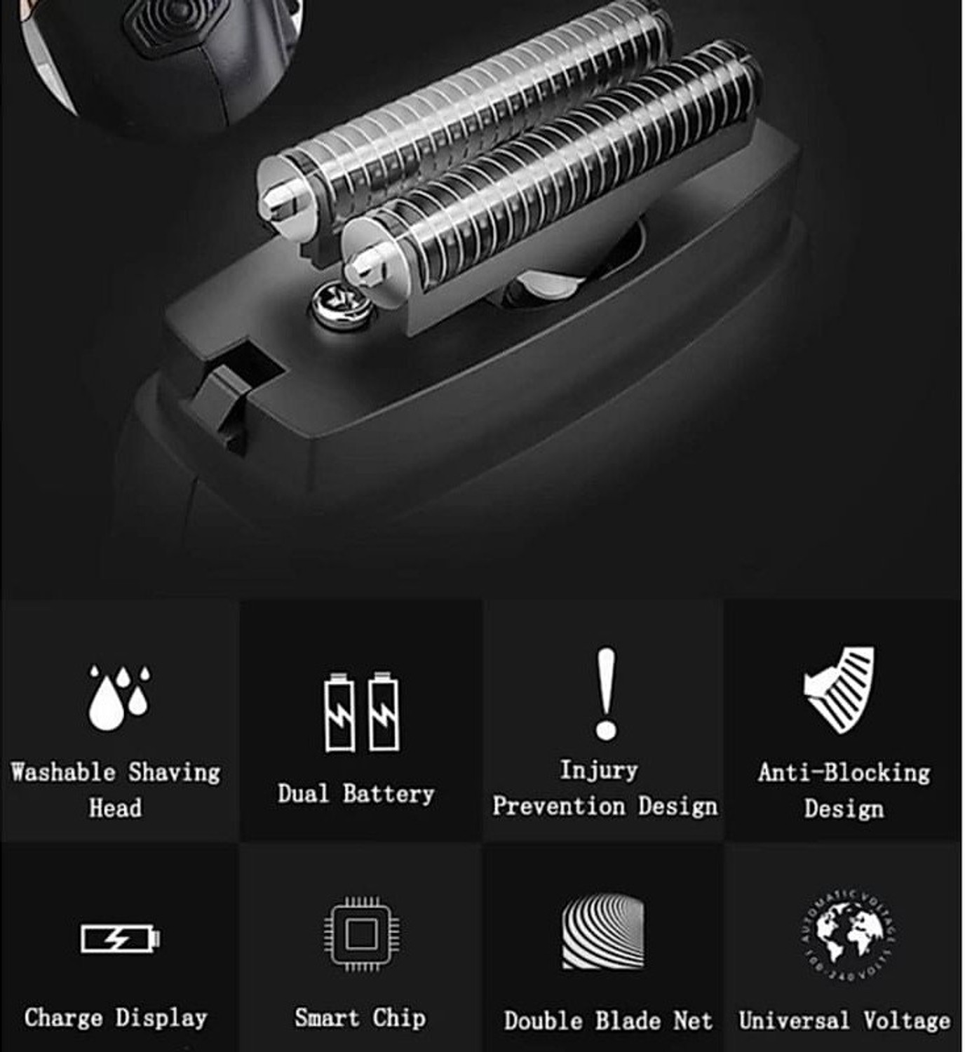 Image of Tallcart Multifunctional 3 In 1 Grooming Kit Runtime: 90 min Trimmer for Men (Grey, Black) Trimmer 90 min Runtime 2 Length Settings