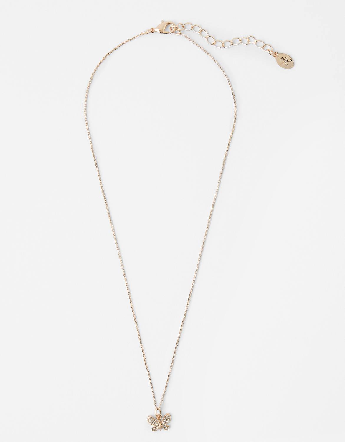 ACCESSORIZE LONDON BUTTERFLY PENDANT Alloy Necklace