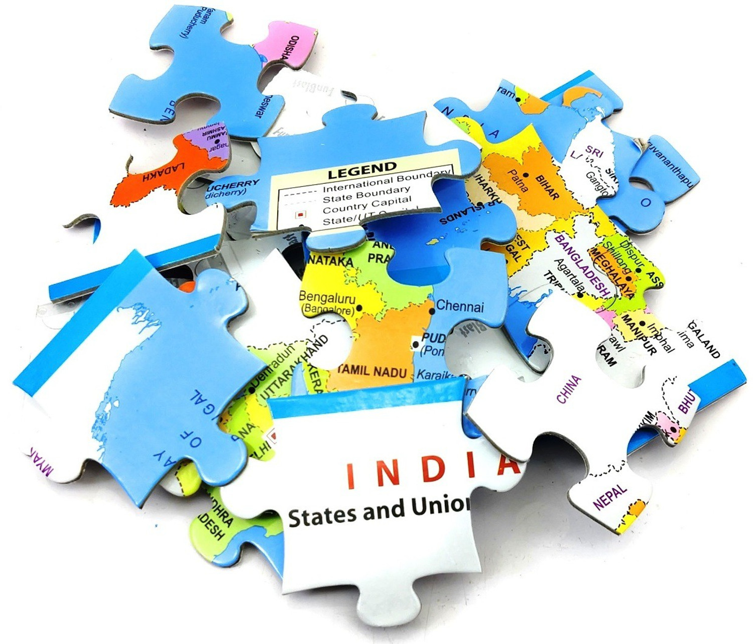 Image of FunBlast Map of India Jigsaw Puzzle for Kids Jigsaw Puzzle for Kids | Educational Learning Jigsaw Puzzle for 3+ Years Kids /Boys /girls