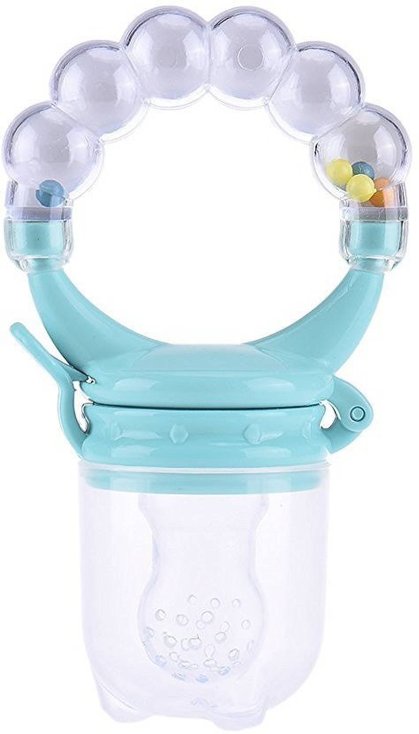 Little Warriors Silicone Baby Food/ Fruit Feeder/ Baby Rattle Teether/ Baby Soother Teether and Feeder