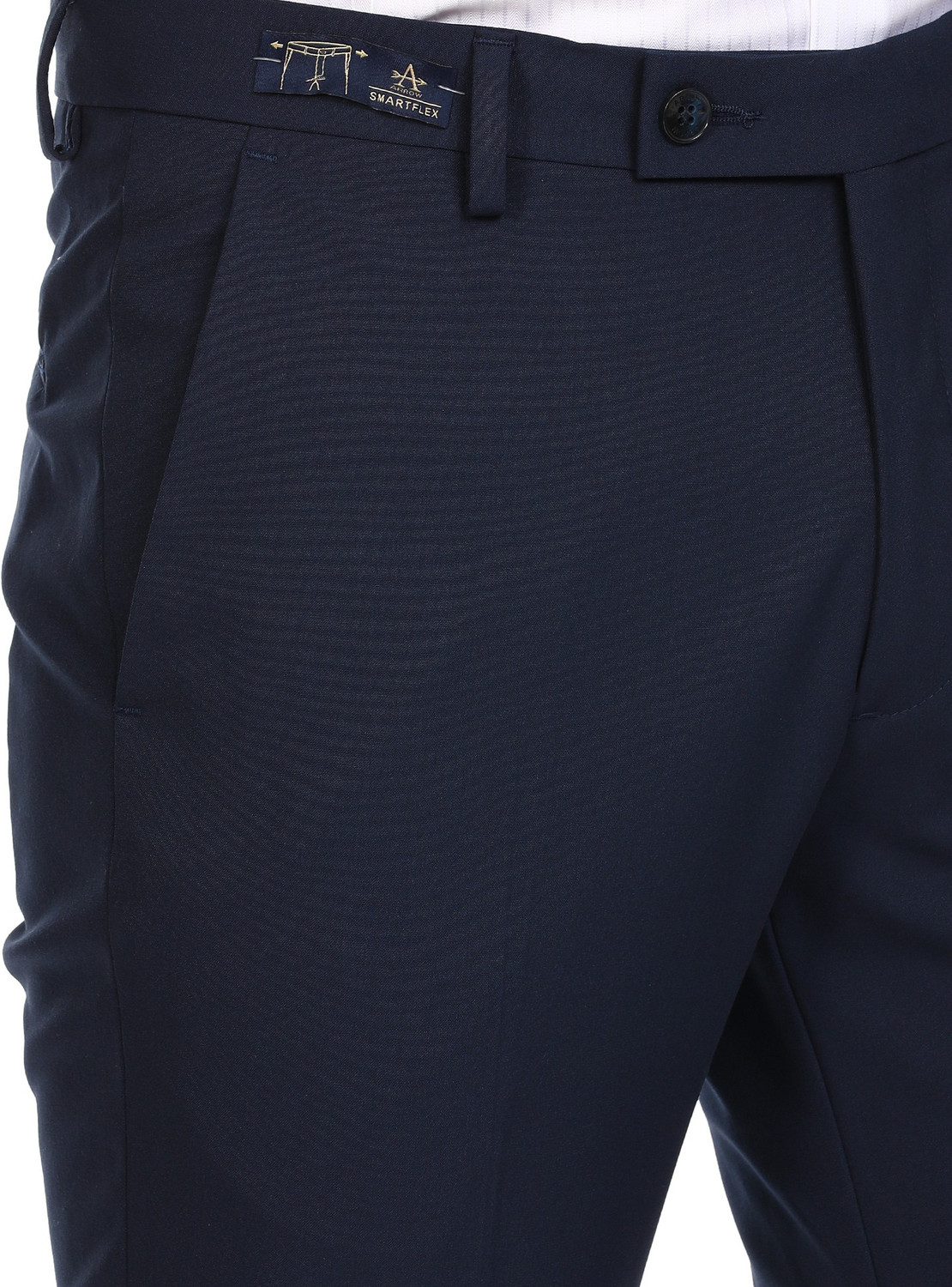Image of ARROW Regular Fit Men Blue Trousers