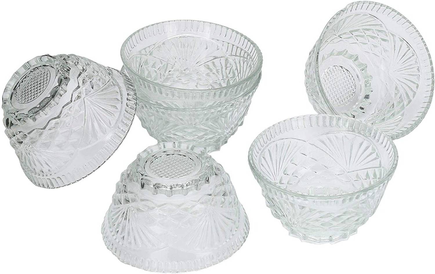 Aone Glass and Crockery Store Glass Cereal Bowl glass bowl set of 6 120ml