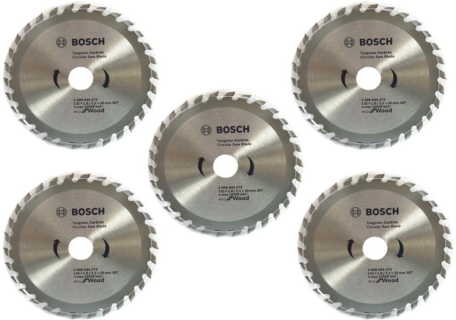 Image of BOSCH TCT 5Inch x30 T -Pack of 5 pieces Wood Cutter