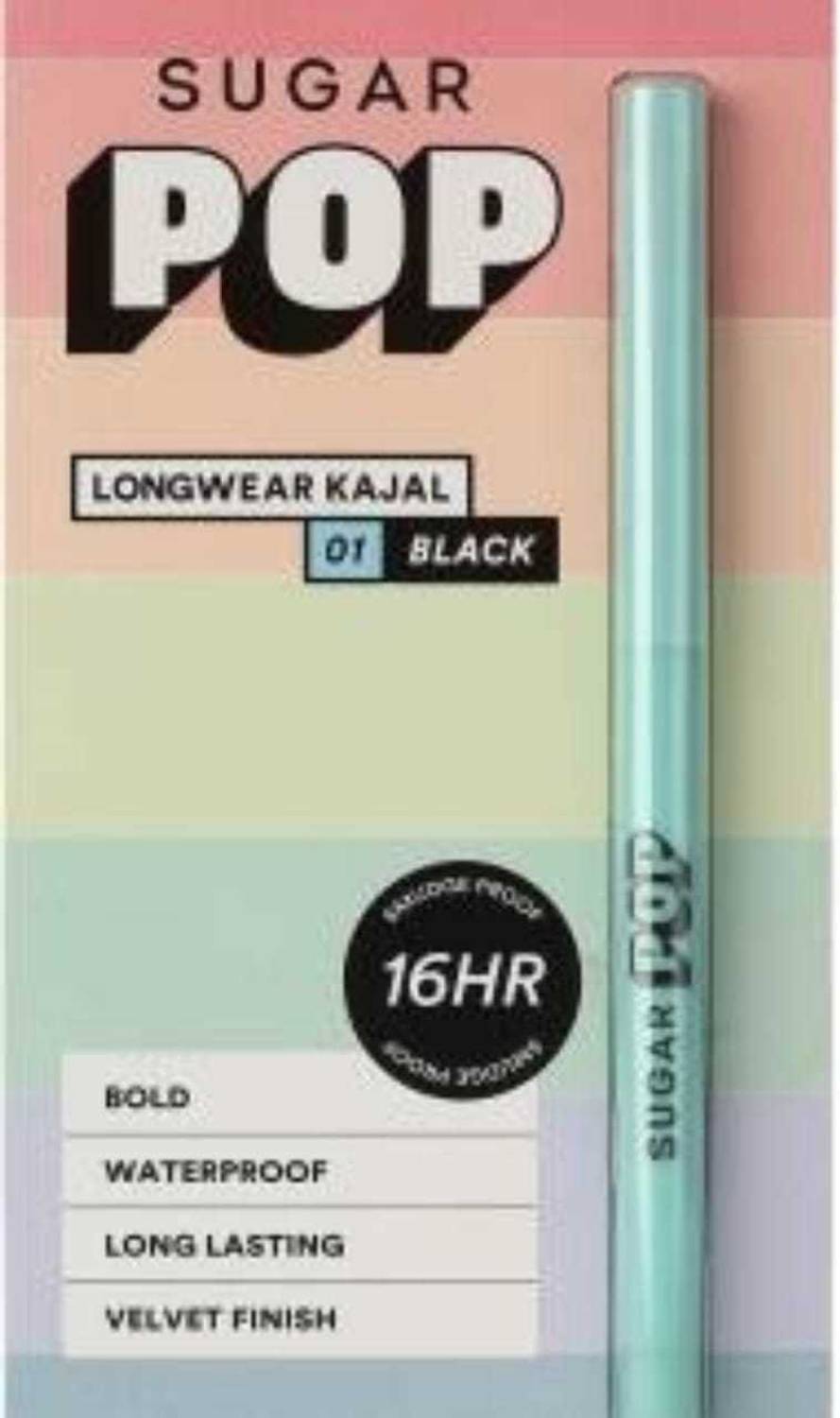 SUGAR POP Longwear Kajal - Black, 1ml