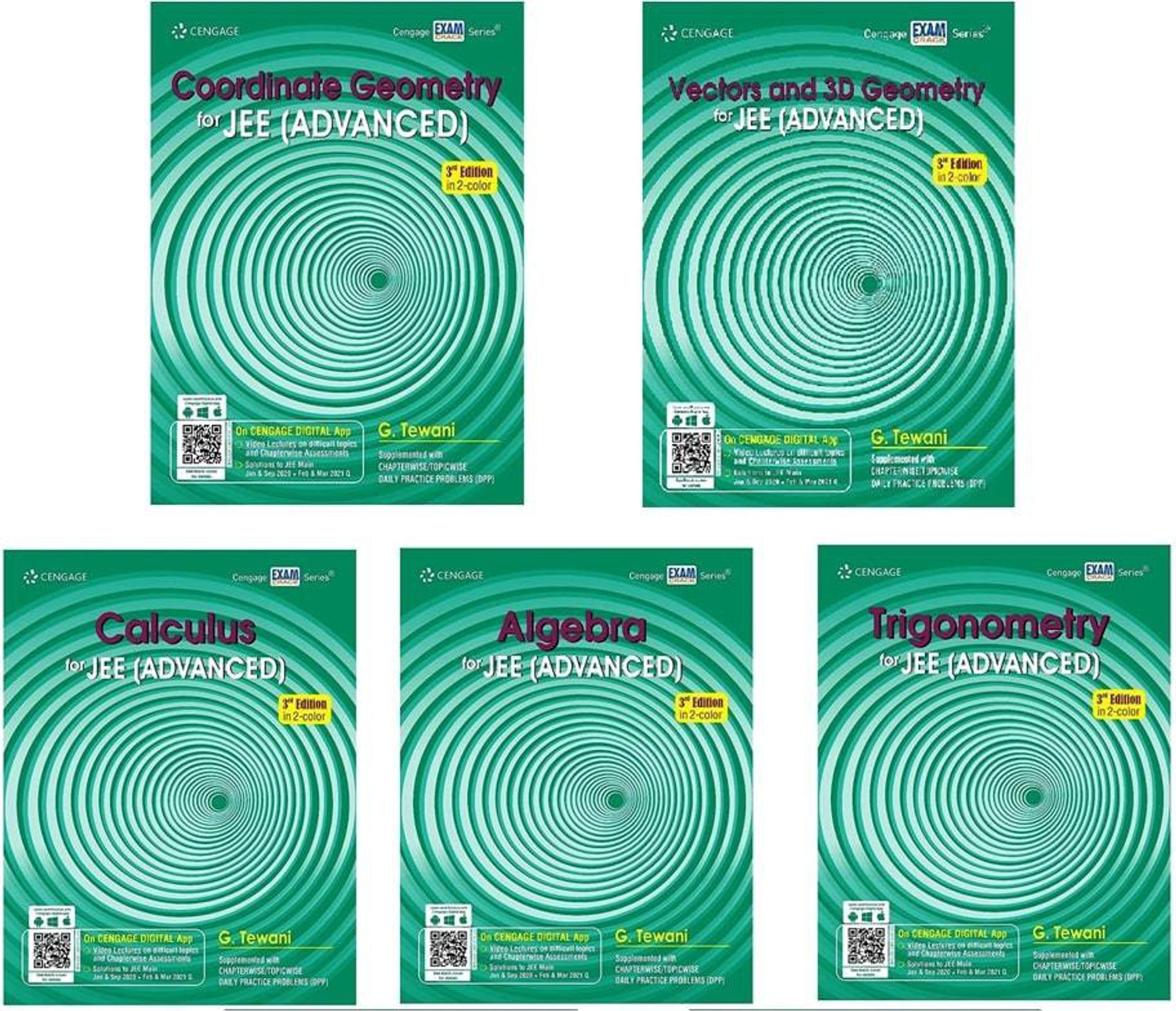 Image of Cengage JEE Mains And Advanced Maths Combo ( Algebra, Calculus, Trigonometry, Vectors & Coordinate Geometry & 3D Geometry) Sets Of 5 Books ( For 2022 )