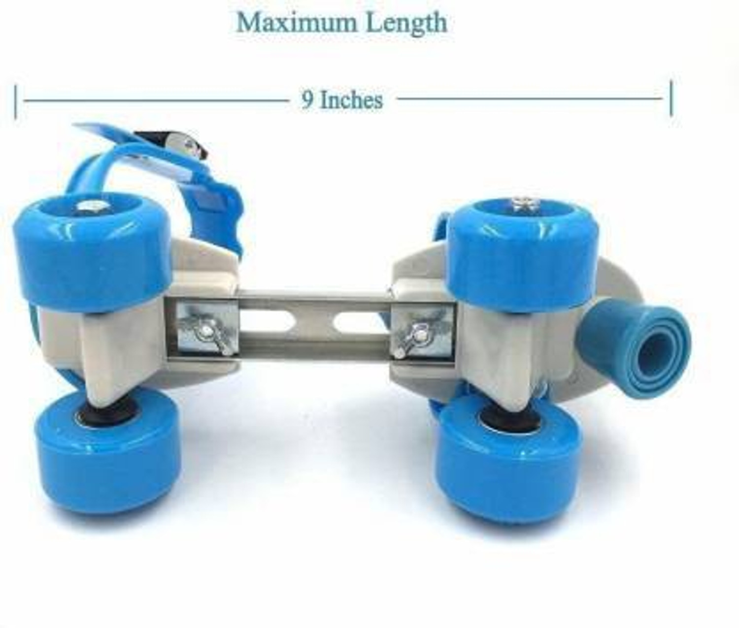 Image of HREYANSH COLLECTION Adjustable Multi Color Quad Shoe Roller Skates for Boys and Girls, Inline Skating Shoes Suitable for Age Group 5 to 12 Years, Size 4-6 UK Quad Roller Skates - Size 4-6 UK (Blue, Red, Pink, Green) Quad Roller Adults Size 5 UK - 9 UK