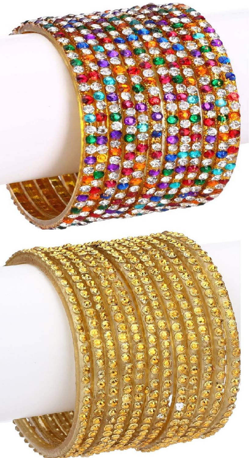 1st Time Glass Enamel Bangle Set