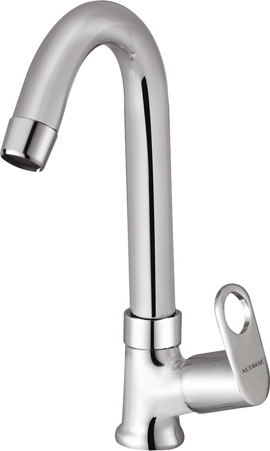 Altroz ALT-Prime Swan Neck Chrome Finishing Pillar Tap Bathroom & Kitchen Mixer Tap with Flange Pillar Tap Faucet