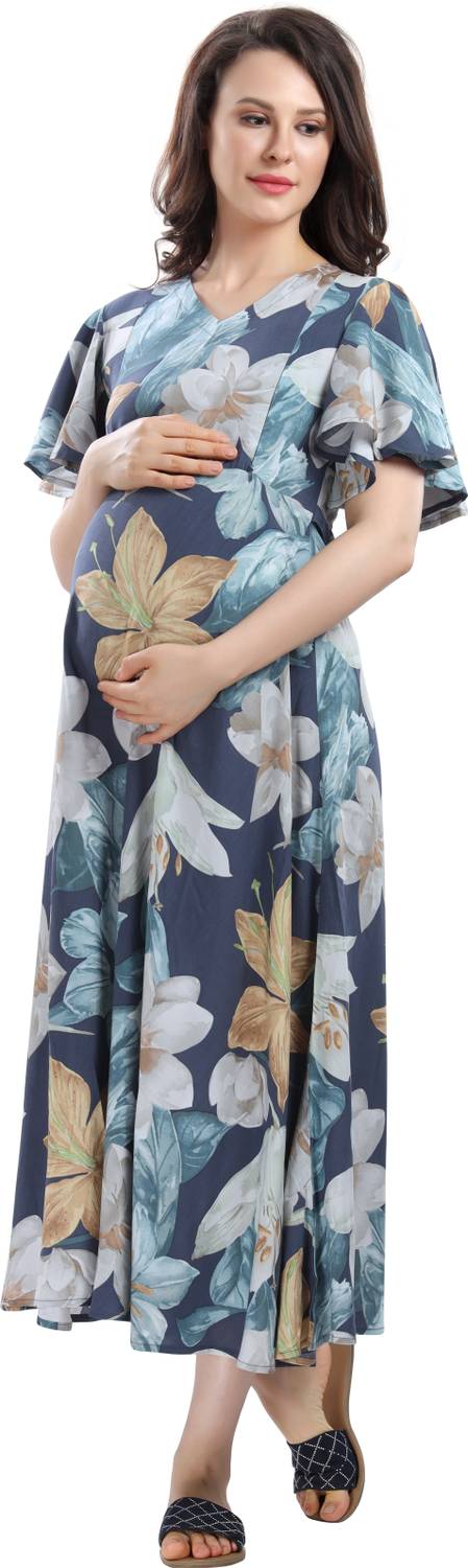 AV2 Women Floral Print Flared Kurta