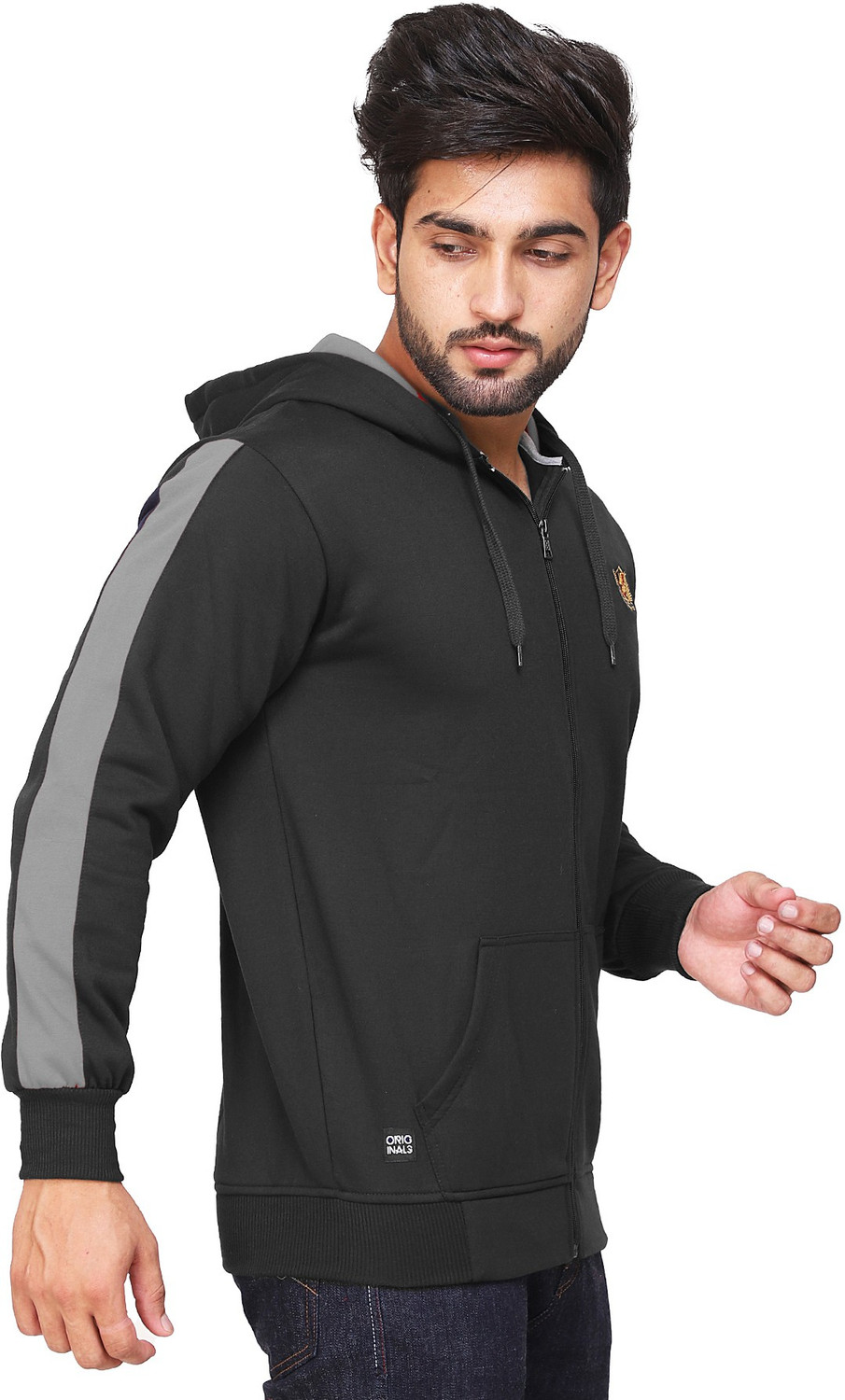 Image of Kundan Full Sleeve Color Block Men Sweatshirt