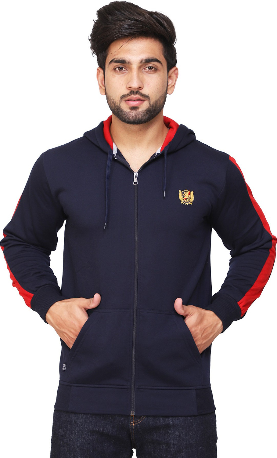 Image of Kundan Full Sleeve Color Block Men Sweatshirt