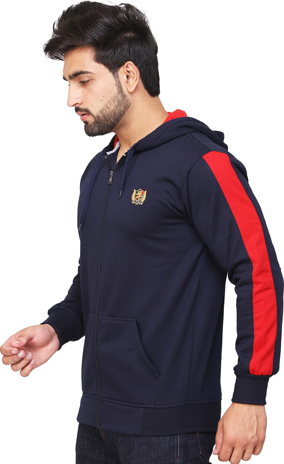 Image of Kundan Full Sleeve Color Block Men Sweatshirt