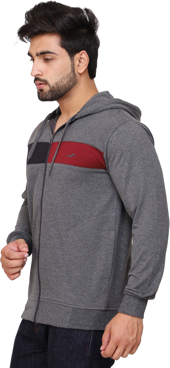 Image of Kundan Full Sleeve Color Block Men Sweatshirt