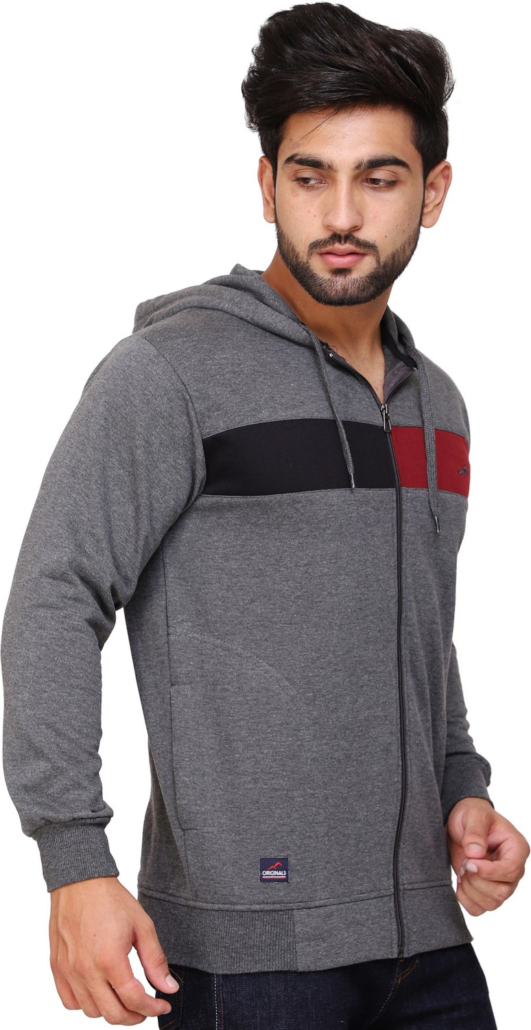 Image of Kundan Full Sleeve Color Block Men Sweatshirt
