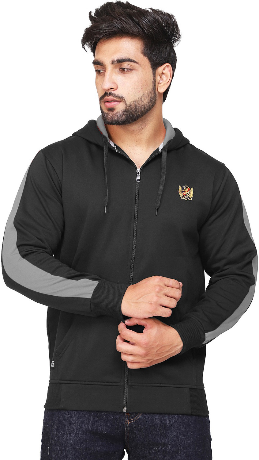 Image of Kundan Full Sleeve Color Block Men Sweatshirt