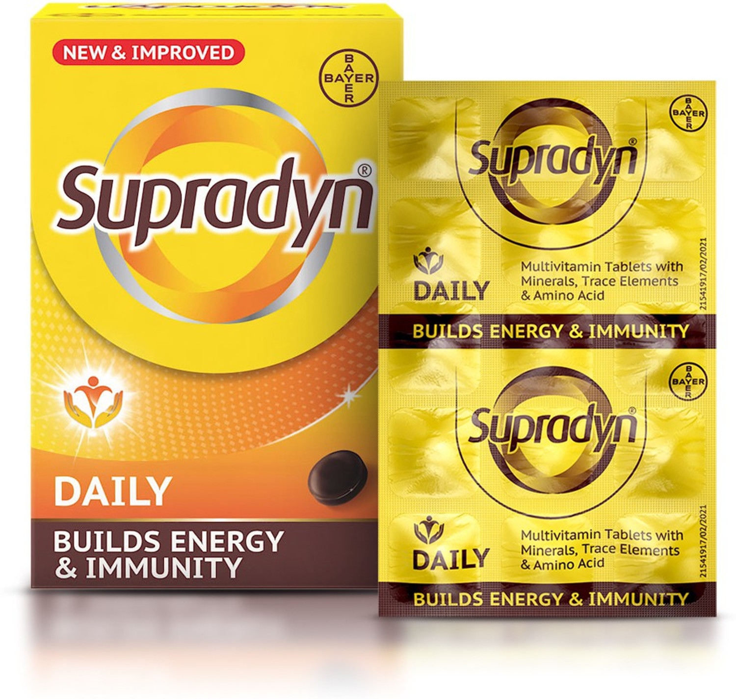 Image of Supradyn Daily Multivitamin with 12 Vitamins, Zinc|For Immunity & Energy Tablets