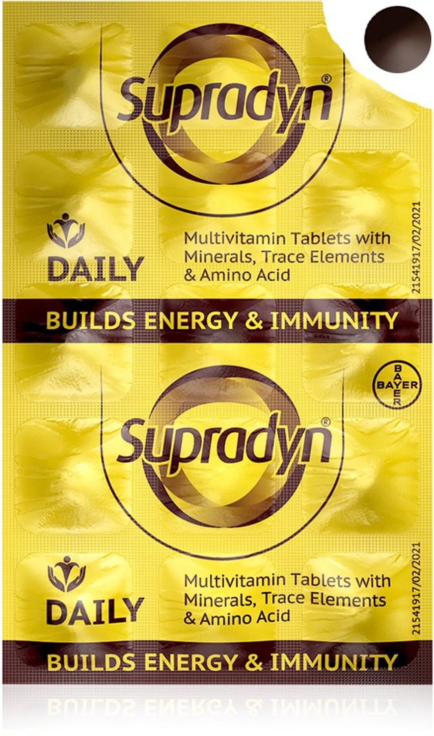 Image of Supradyn Daily Multivitamin with 12 Vitamins, Zinc|For Immunity & Energy Tablets