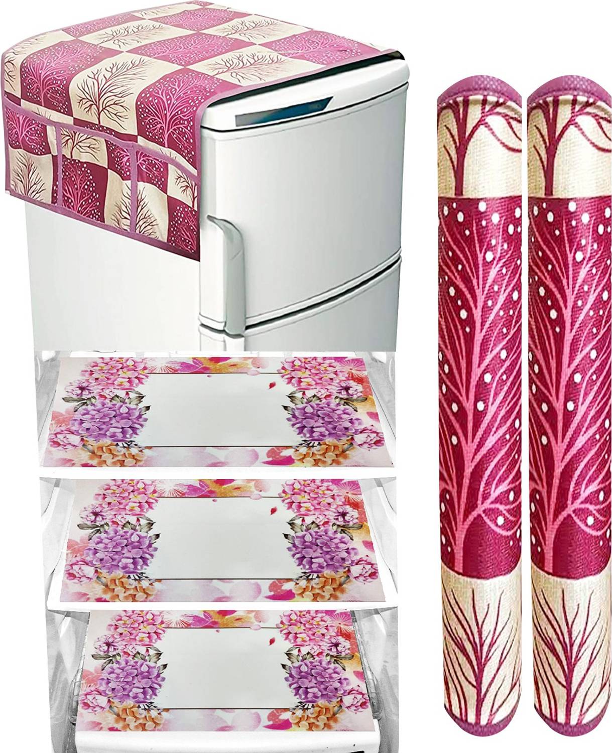 Adakriti Creations Refrigerator Cover