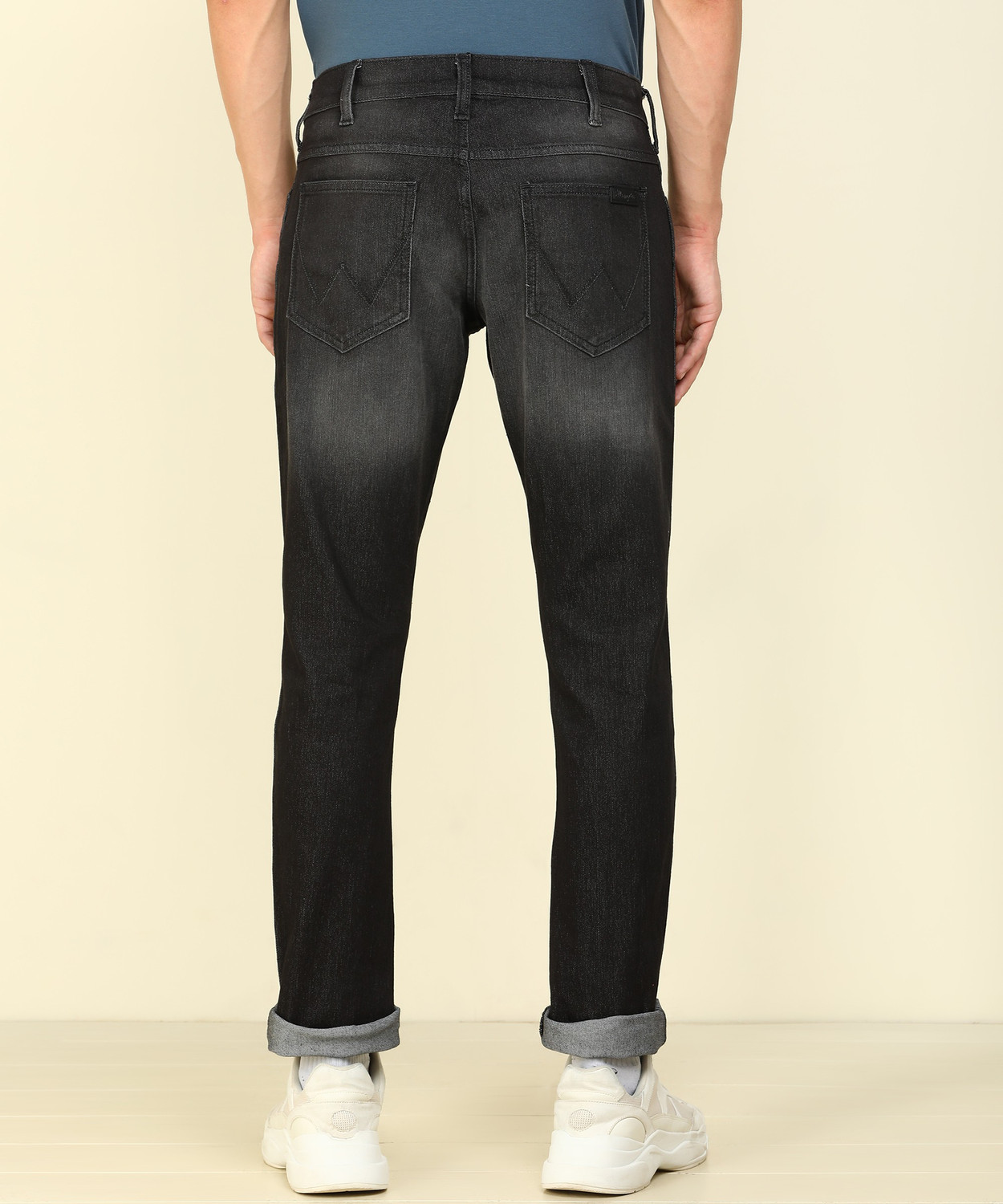 Image of Wrangler Skinny Men Black Jeans