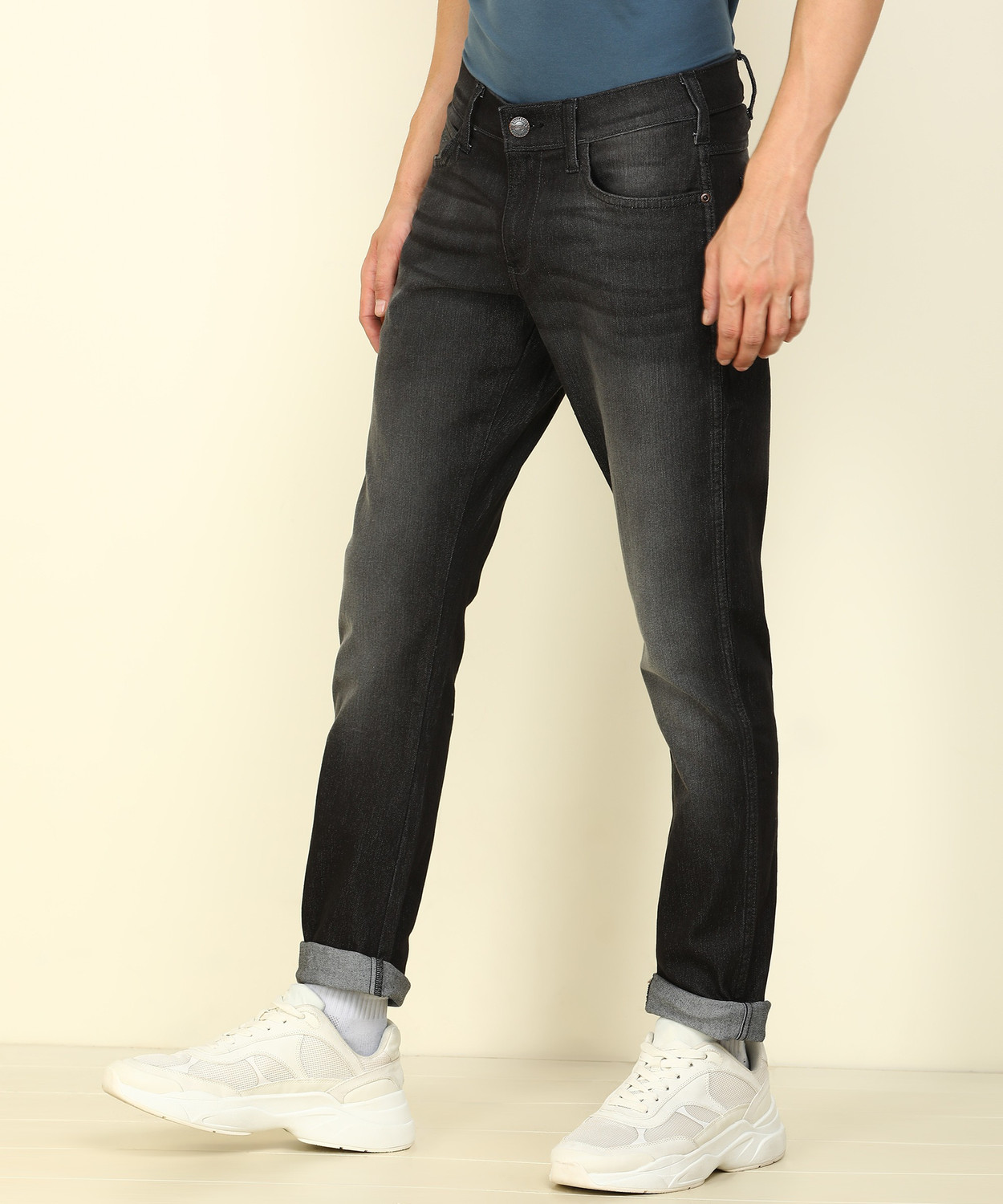 Image of Wrangler Skinny Men Black Jeans
