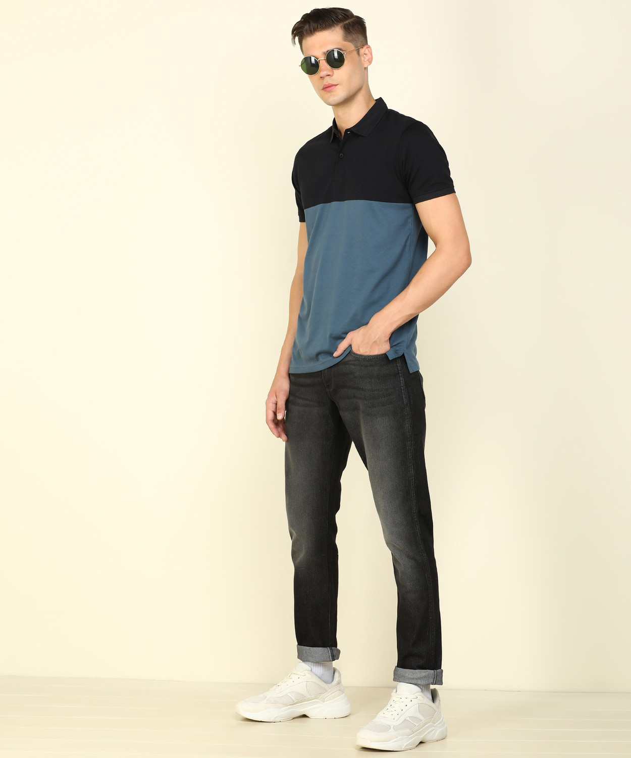 Image of Wrangler Skinny Men Black Jeans