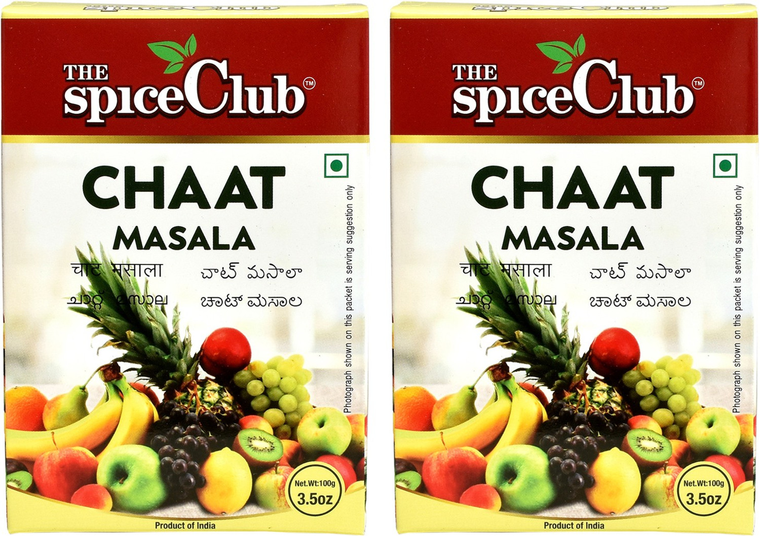 Image of The Spice Club Chaat Masala 100g Box - Pack of 2