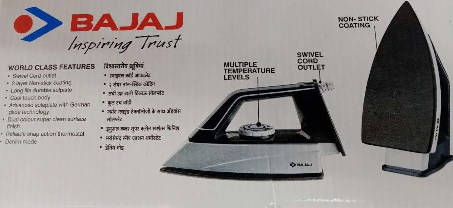 Image of BAJAJ by BAJAJ DX14 750 W Dry Iron