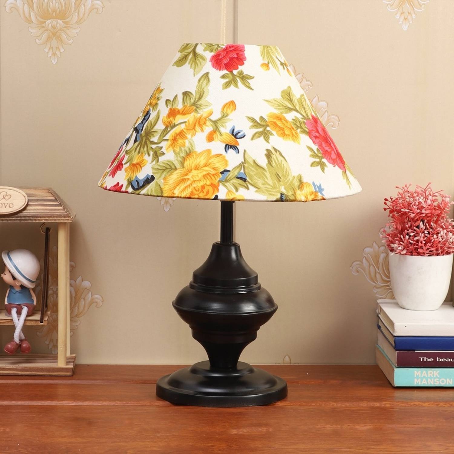 foziq Modern Stylo Designer Table Lamp (34.5 cm, Multicolor)