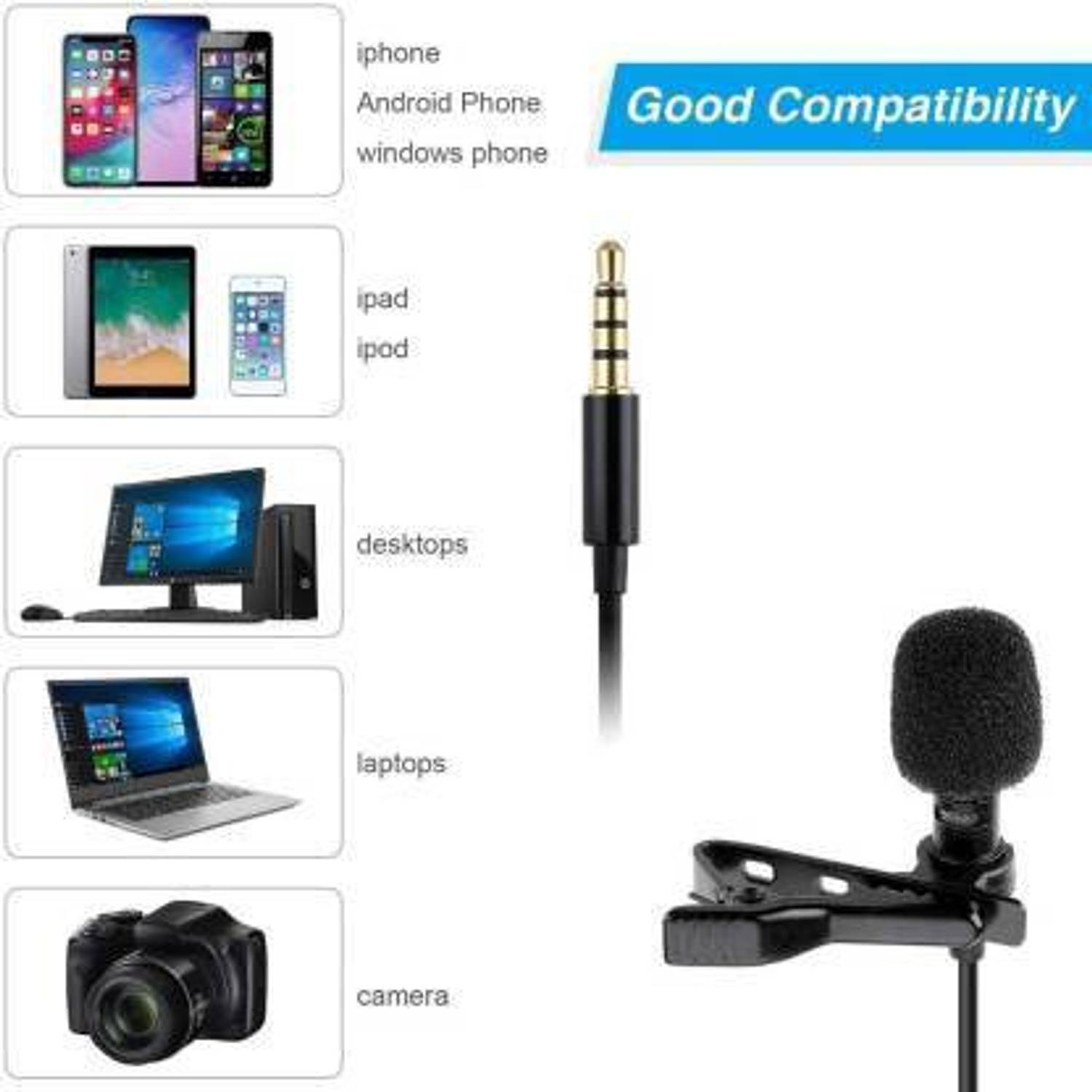 Hunky 3.55 mm Clip Microphone - Image 2
