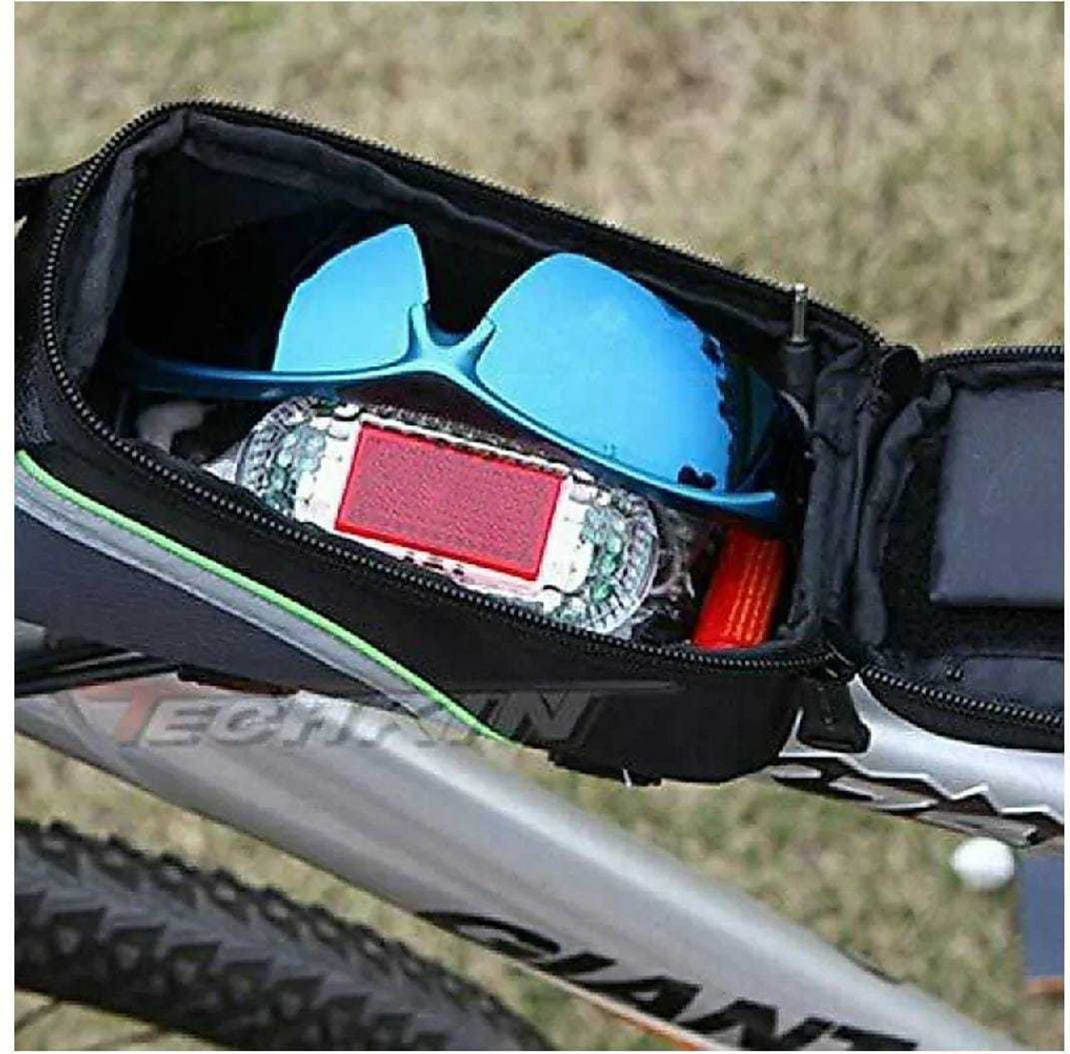 Image of Sqoota New Bicycle mobile phone Bag Waterproof Front Frame Senstitve Touch Screen Bicycle Phone Holder