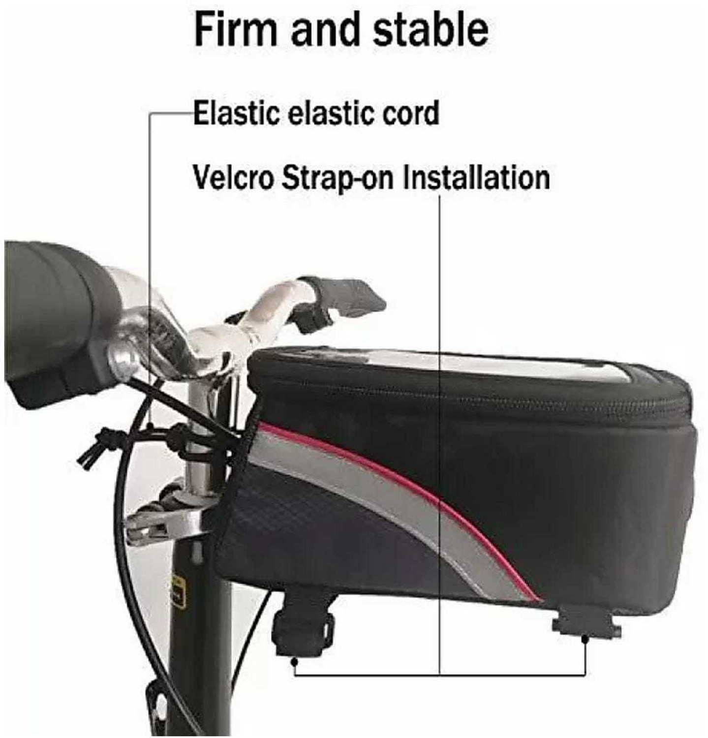 Image of Sqoota New Bicycle mobile phone Bag Waterproof Front Frame Senstitve Touch Screen Bicycle Phone Holder