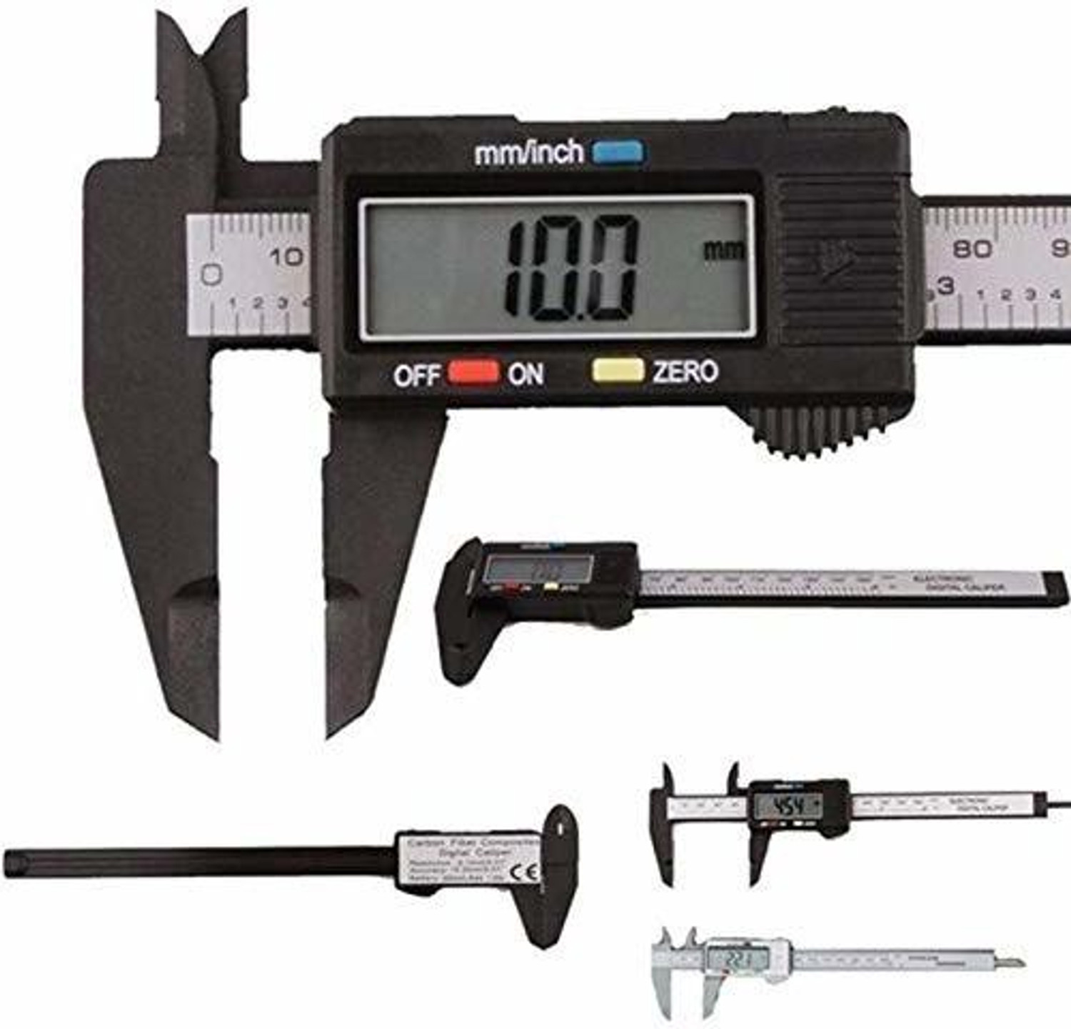 Image of MFORALL Inch and Millimeter Conversion Measuring Digital Vernier Caliper with Large LCD Screen, Auto-off Feature for Household /DIY Measurement Inch and Millimeter Conversion Measuring Digital Vernier Caliper with Large LCD Screen, Auto-off Feature for Household /DIY Measurement (0-6 inches) Digital Caliper