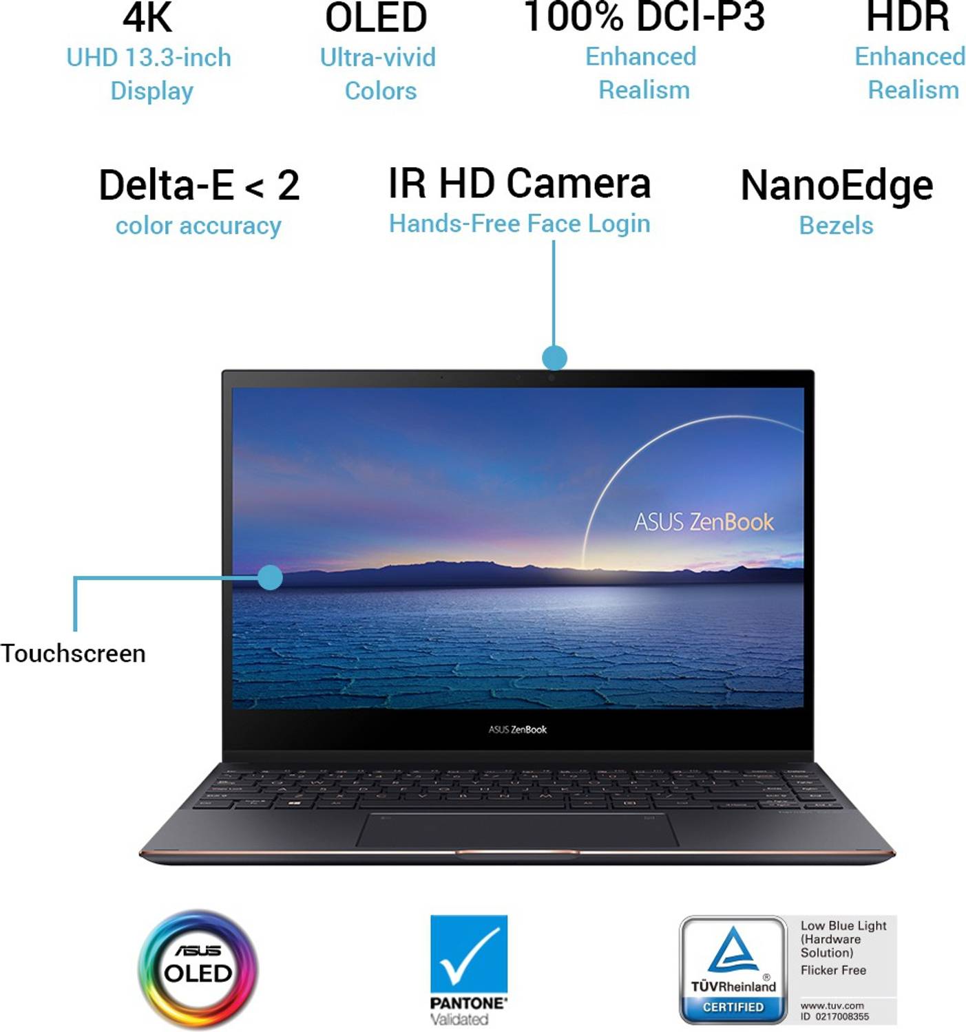 ASUS zenbook flip S UX371E 本体 ACアダプター付き ASUS ZenBook Flip S OLED Core i7 11th Gen Intel EVO - (16 GB/1 TB