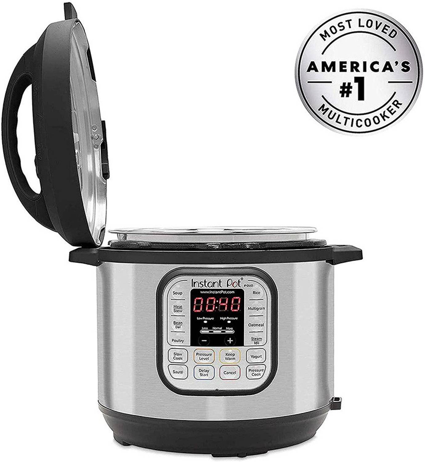 Instant Pot DUO60 Rice Cooker, Food Steamer, Slow Cooker, Electric