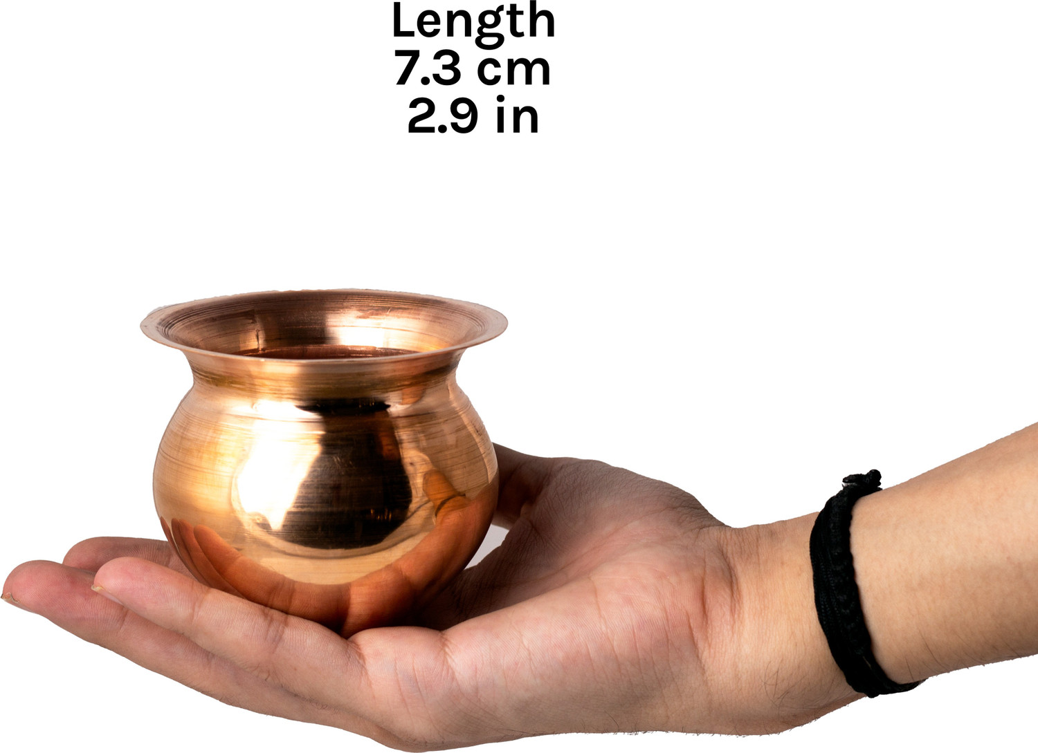 Image of SHRI ANAND Copper Kalash (Height: 3.5 inch, Brown) Copper Kalash