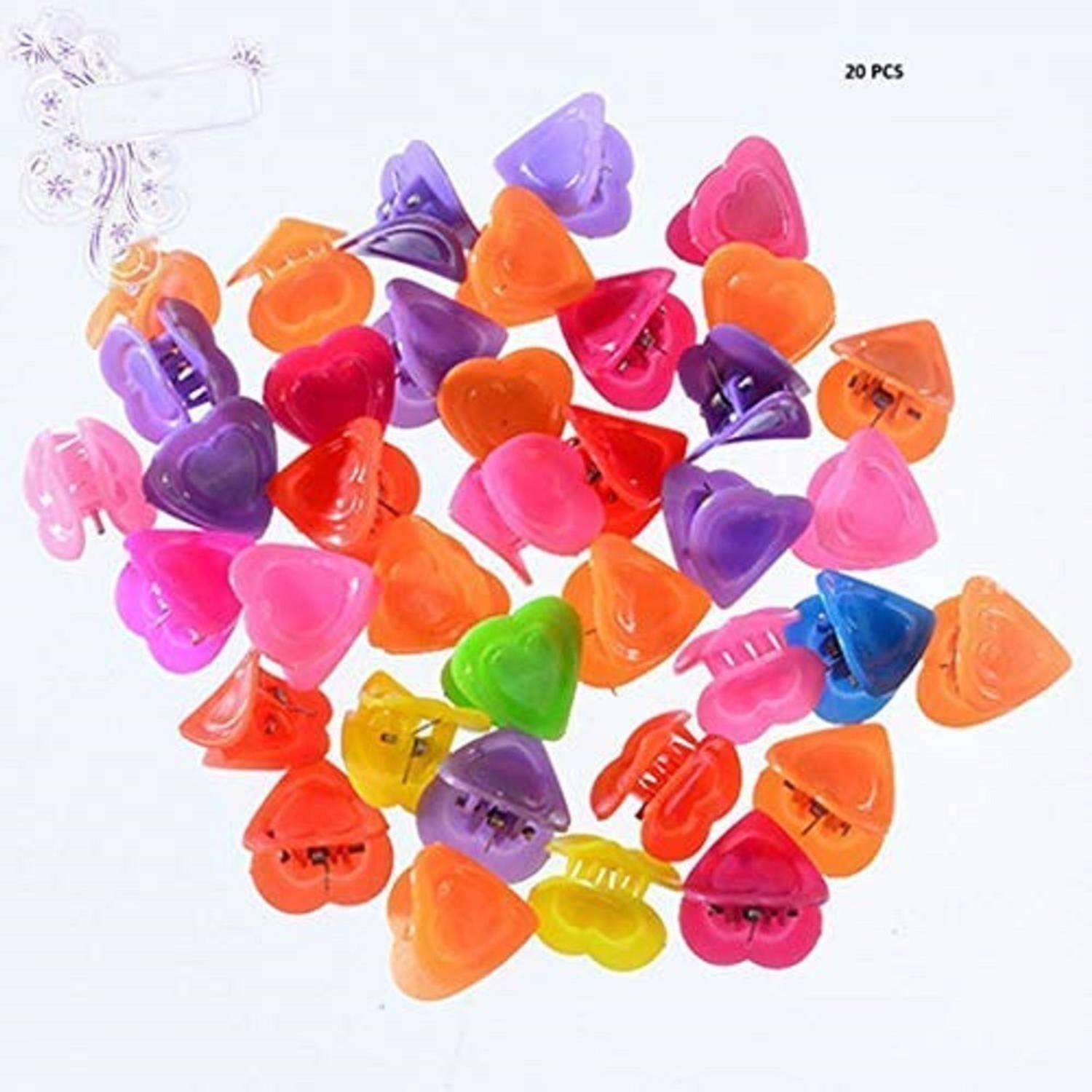 AVMART Mix Color Cute Hair Clips HEART shape Baby Hairpin Girls Hair Accessory 20 piece Hair Claw