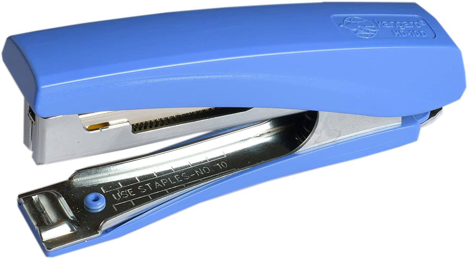 ABNExports Kangaro Stapler HD-10 D (Blue Colour) with 4 Staple Pins Boxes Cordless Stapler
