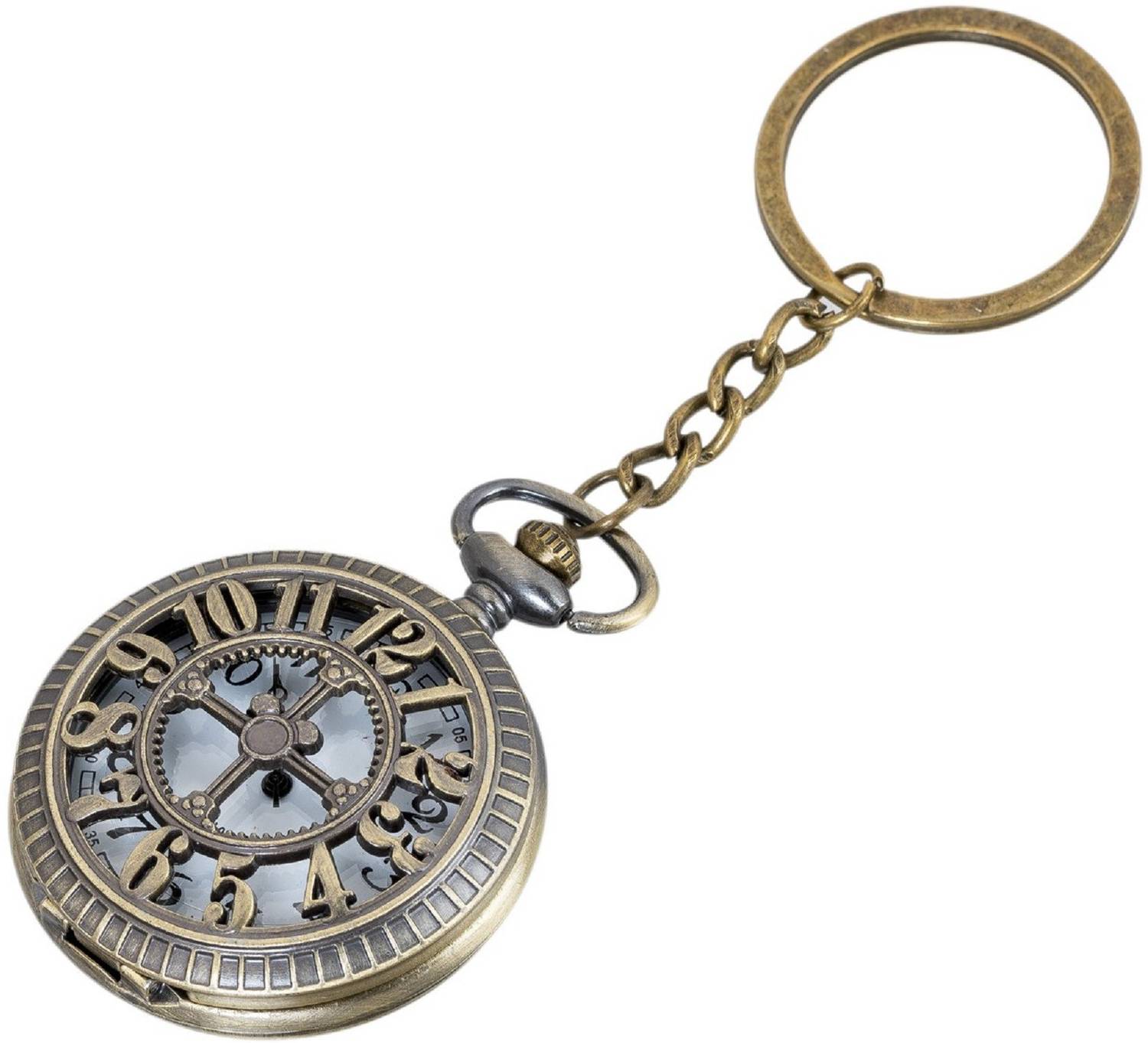 Augen Pocket Watch Clock 1 Metal Key Chain
