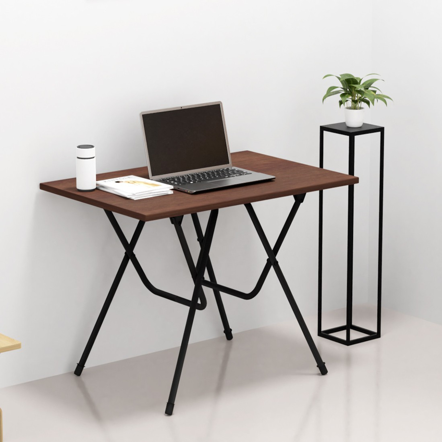 Image of Flipkart Perfect Homes Studio Engineered Wood Study Table (Free Standing, Finish Color - Brown, Pre-assembled)