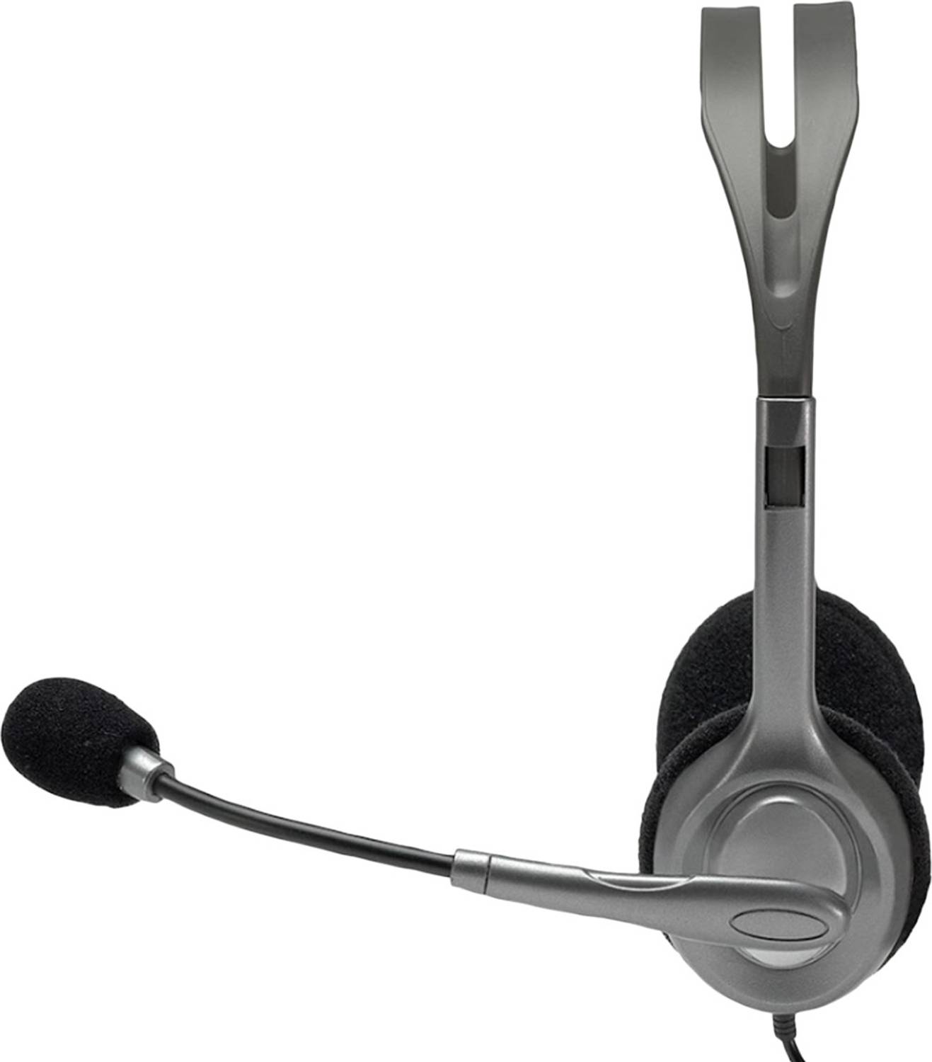 Logitech H-110 Wired Headphones Black - Image 2