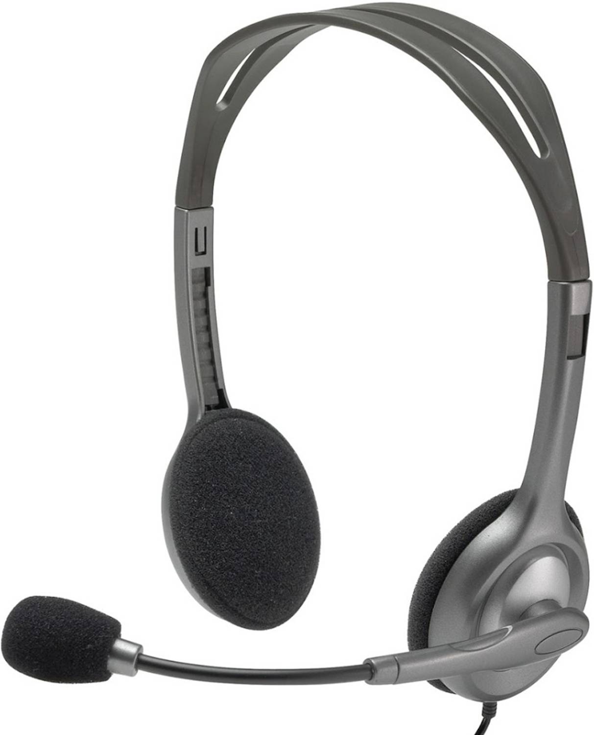 Logitech H-110 Wired Headset (Black, On the Ear)