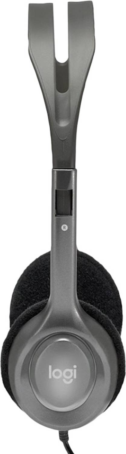 Logitech H-110 Wired Headphones Black - Image 3
