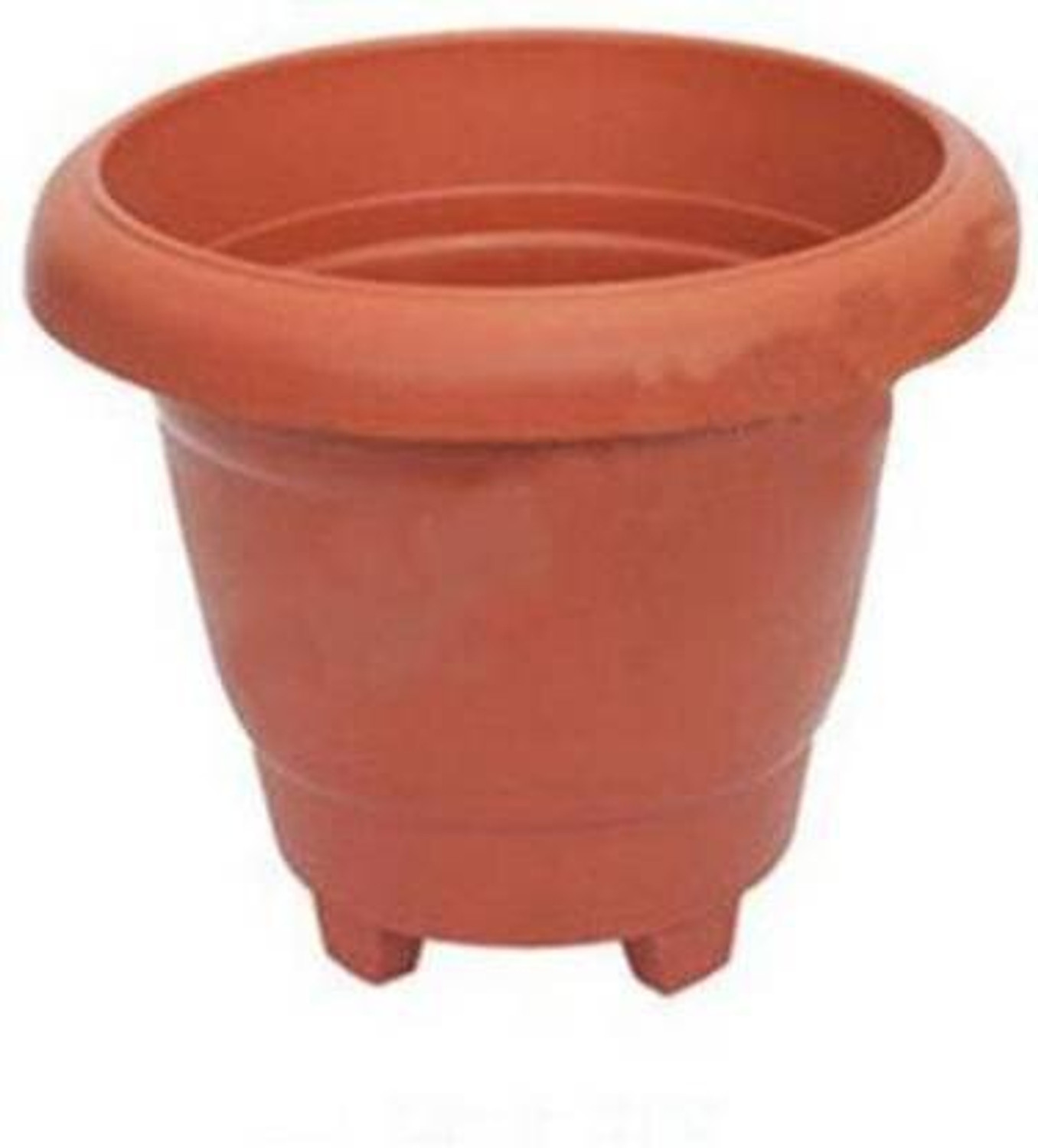 Image of VirajSanchi 8 inch 6 Pics leg Brown Plant Pot Plastic Vase