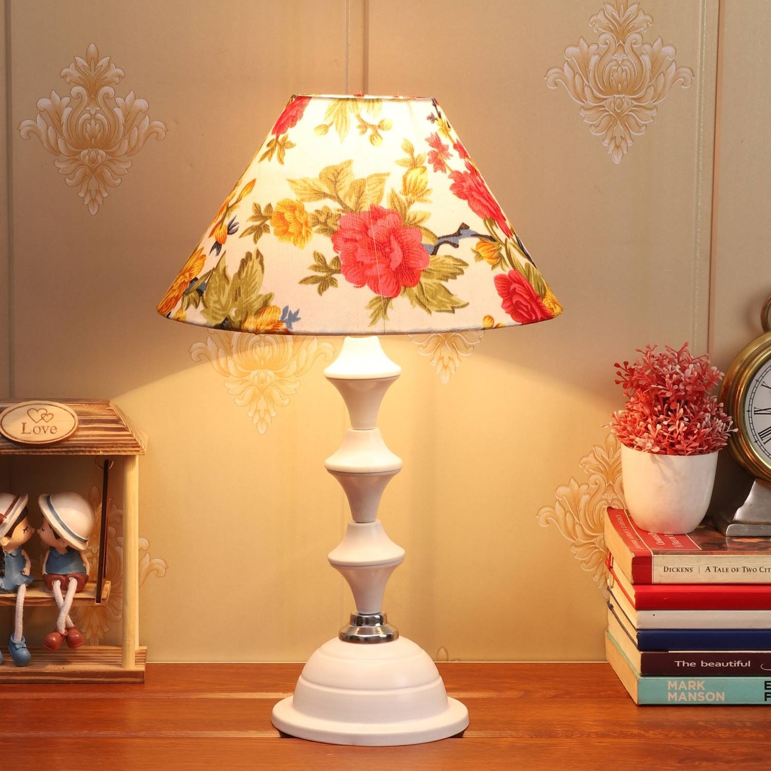 foziq Classic Designer Night Lamp (41 cm, Multicolor)