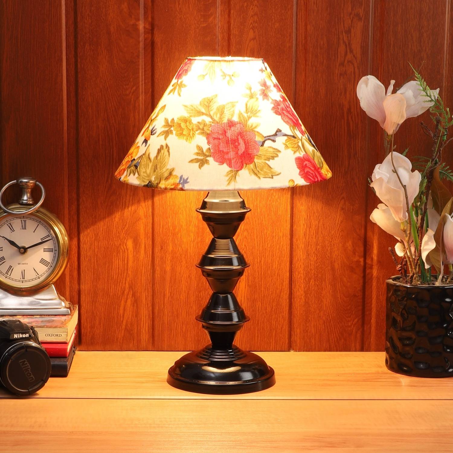 foziq Modern Designer Night Lamp (41 cm, Multicolor)
