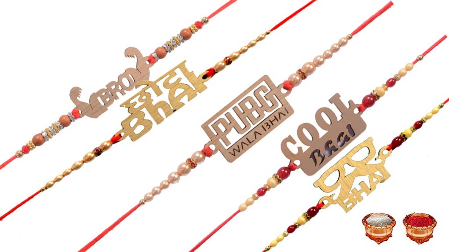 Designer Wooden Rakhi For Brother Wooden Cut Designer Rakhi For Bhai With roli Chawal Pack Designer Rakhi For Bhai With Roli Chawal Golden Wooden Cut Designer Rakhi For Brother Gift Combo Rakshabandhan Special Wooden Printed Rakhi For Bhai With Roli Chawal Pack Premium Unique Rakhi For Brother Sandalwood Rakhi, Chawal Roli Pack Set by ANSHKIT