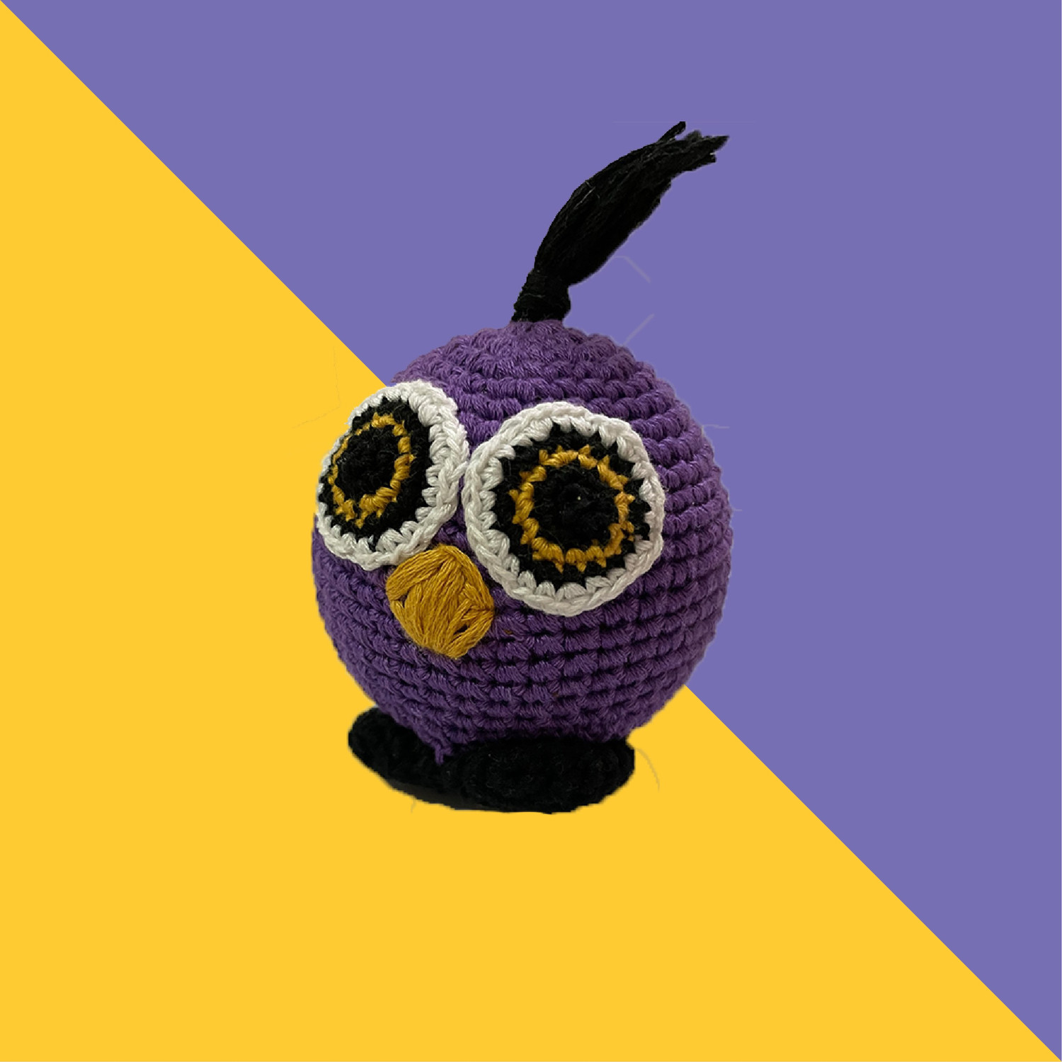 Image of Captain Zack Crochet Owl Cotton Chew Toy For Dog